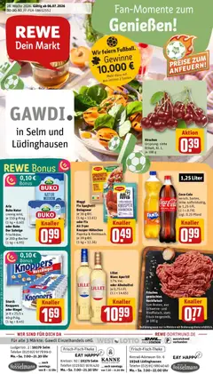 Vorschau von dem Prospekt des Geschäftes Rewe, gültig ab dem 06.07.2026