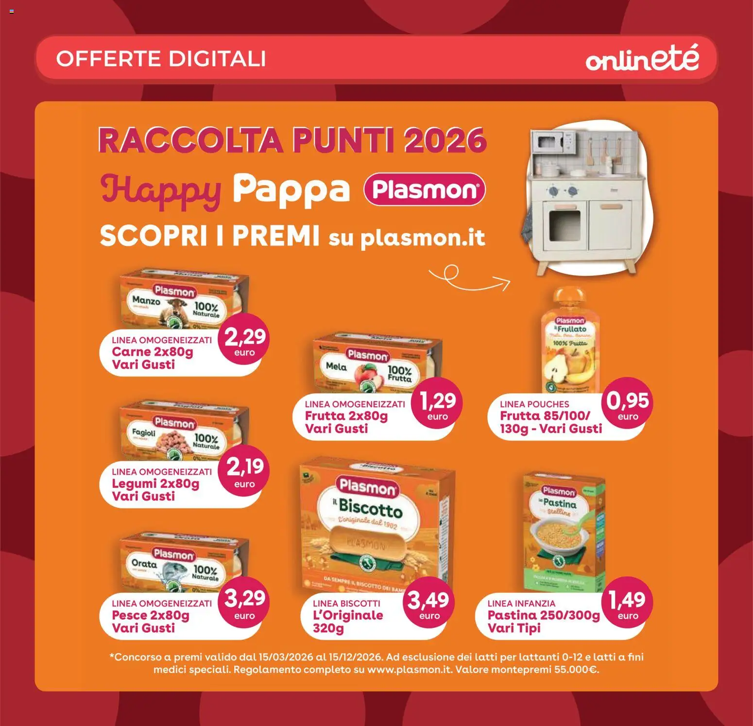 Anteprima dell'opuscolo Eté volantino Grandeté dal negozio Eté valido da 23/10/2026 - Pesce, Biscotti, Fagioli, Carne, Frutta, Orata, Legumi, Manzo