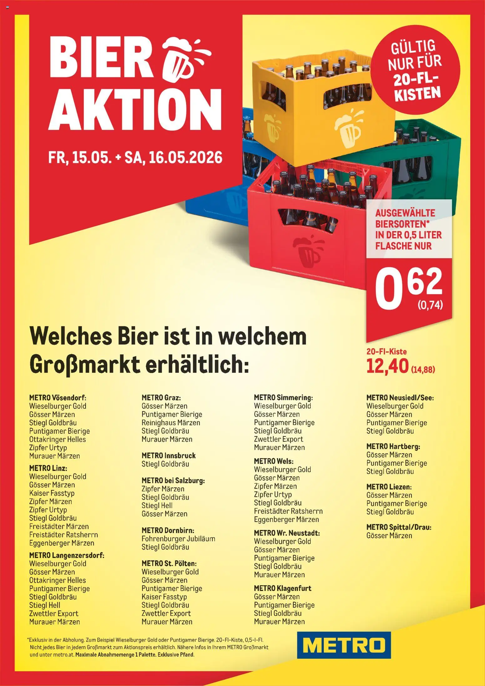 Vorschau der Angebote: Metro Metro angebote Bieraktion gültig ab 15.05.2026