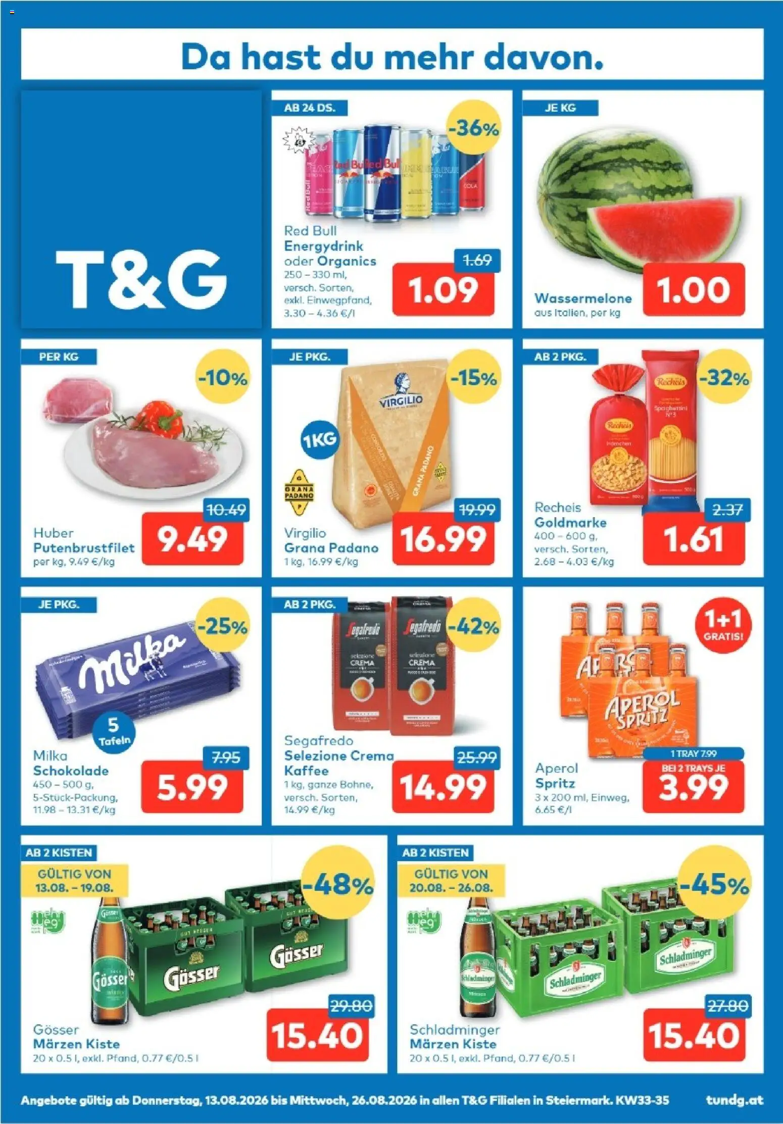 Vorschau der Angebote: T&G T&G Steiermark gültig ab 13.08.2026