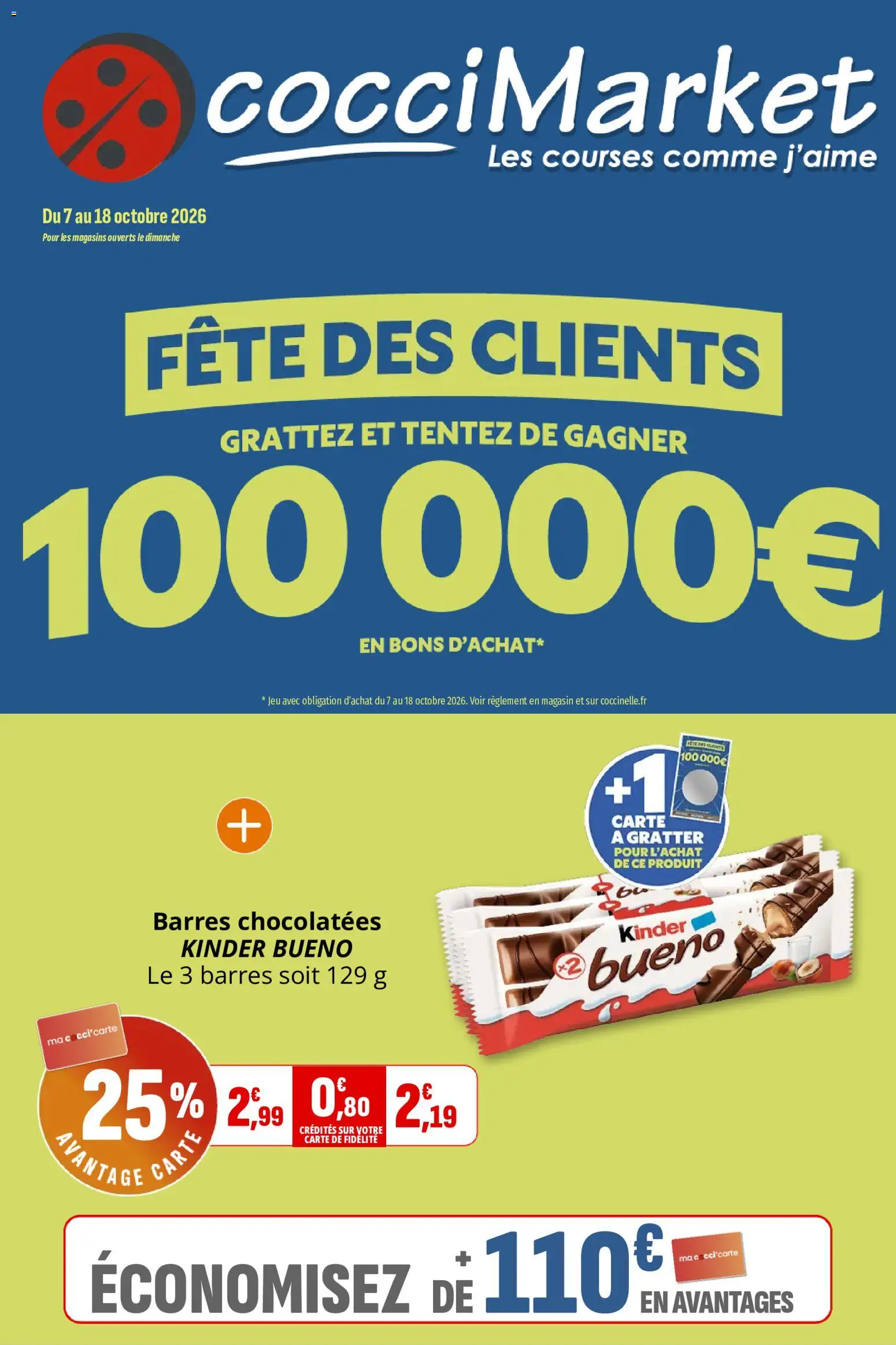 Prévisualisation de Coccinelle Market du magasin Coccinelle formulaire valide 07/10/2026 - Kinder Bueno