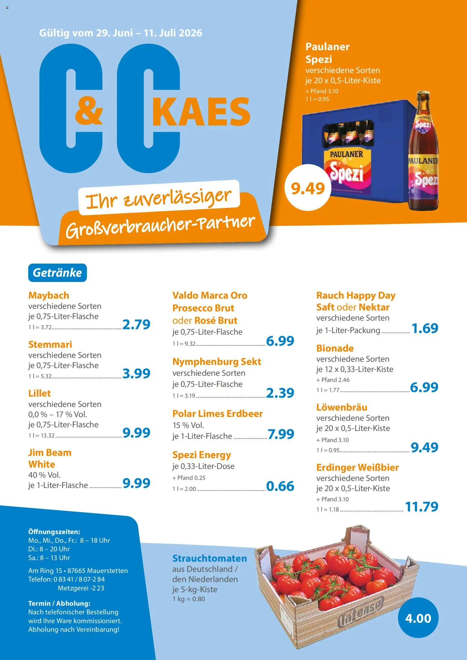 Vorschau von dem Prospekt des Geschäftes C&C, gültig ab dem 29.06.2026