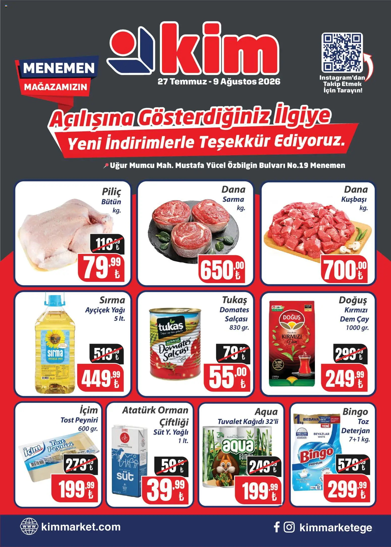 Kim Market Kim Market Katalog - Yeni Mağaza Açılış Özel 27.07.2026 - Broşürünün önizlemesi