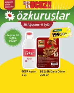 Özkuruşlar Özkuruşlar İndirim 28.08.2026 - Broşürünün önizlemesi