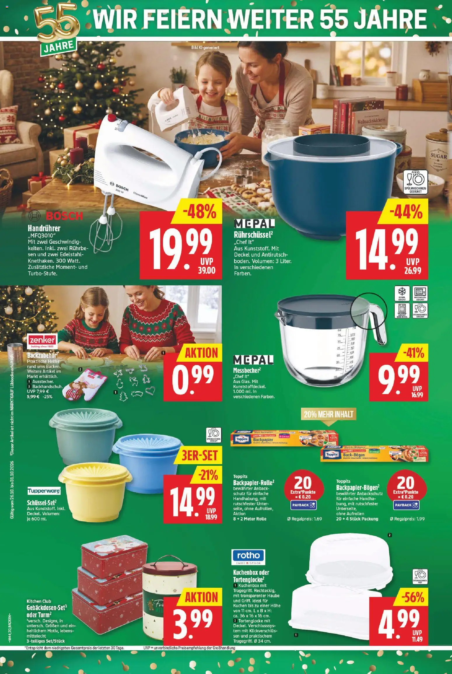 Vorschau von dem Prospekt des Geschäftes Marktkauf, gültig ab dem 26.10.2026 - Bosch, Kuchen