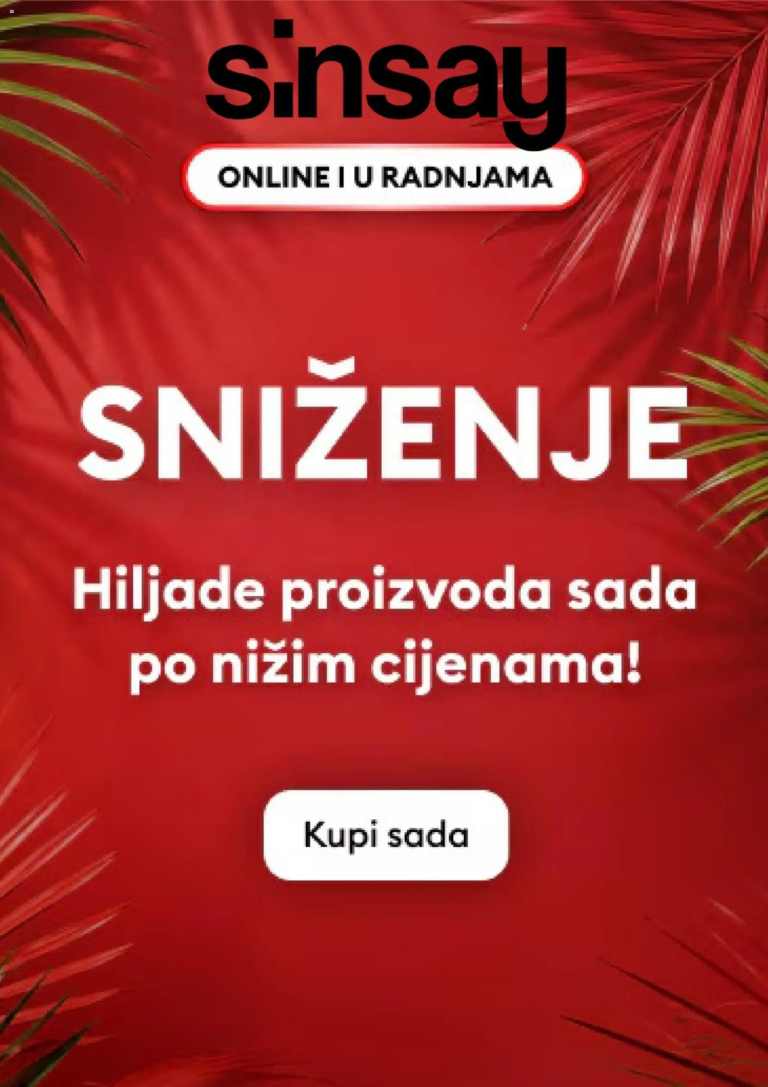 Pregled letka Sinsay katalog trgovine Sinsay vrijedi od 15.06.2026
