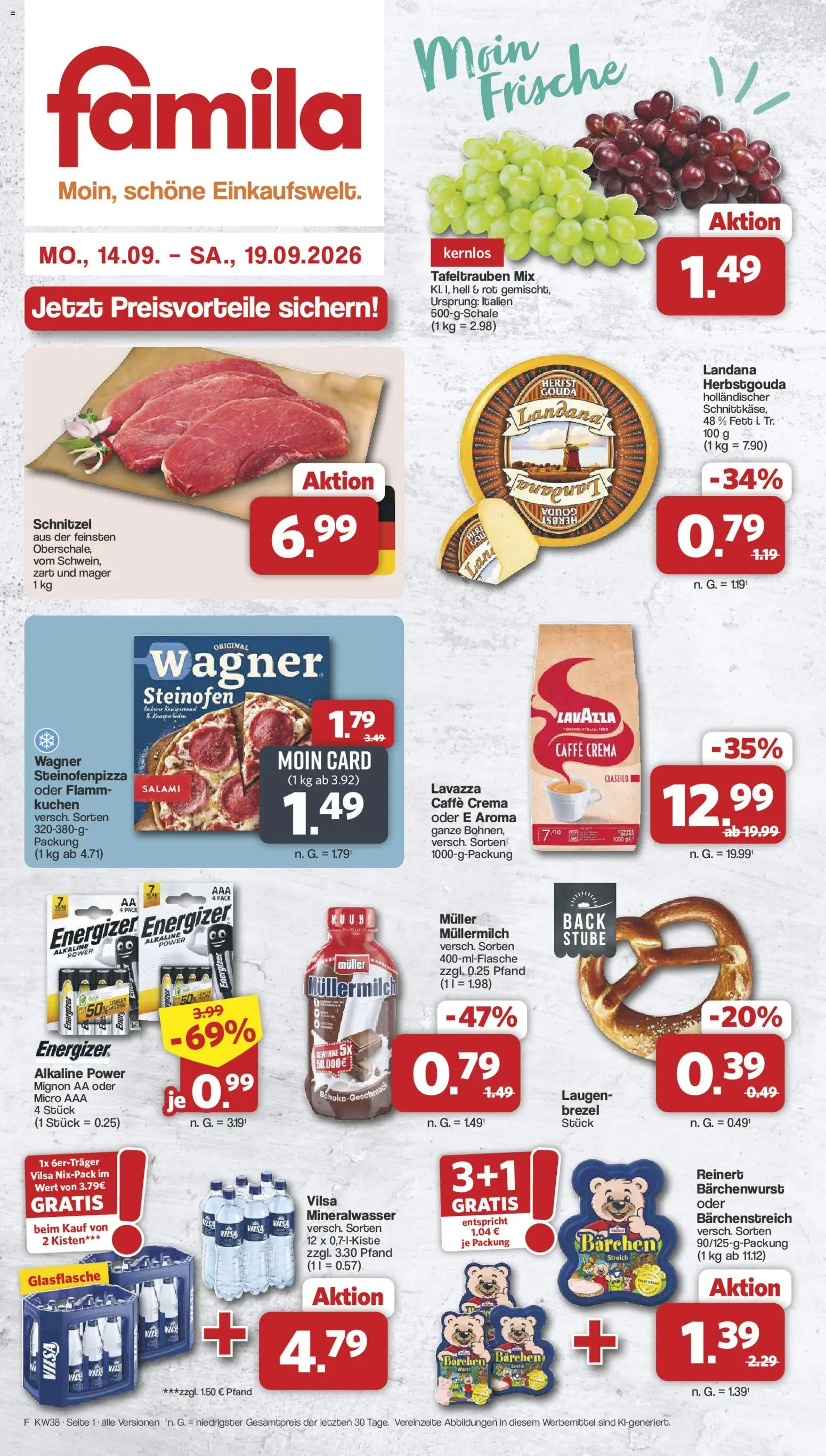 Vorschau von dem Prospekt des Geschäftes Famila Nordwest, gültig ab dem 14.09.2026