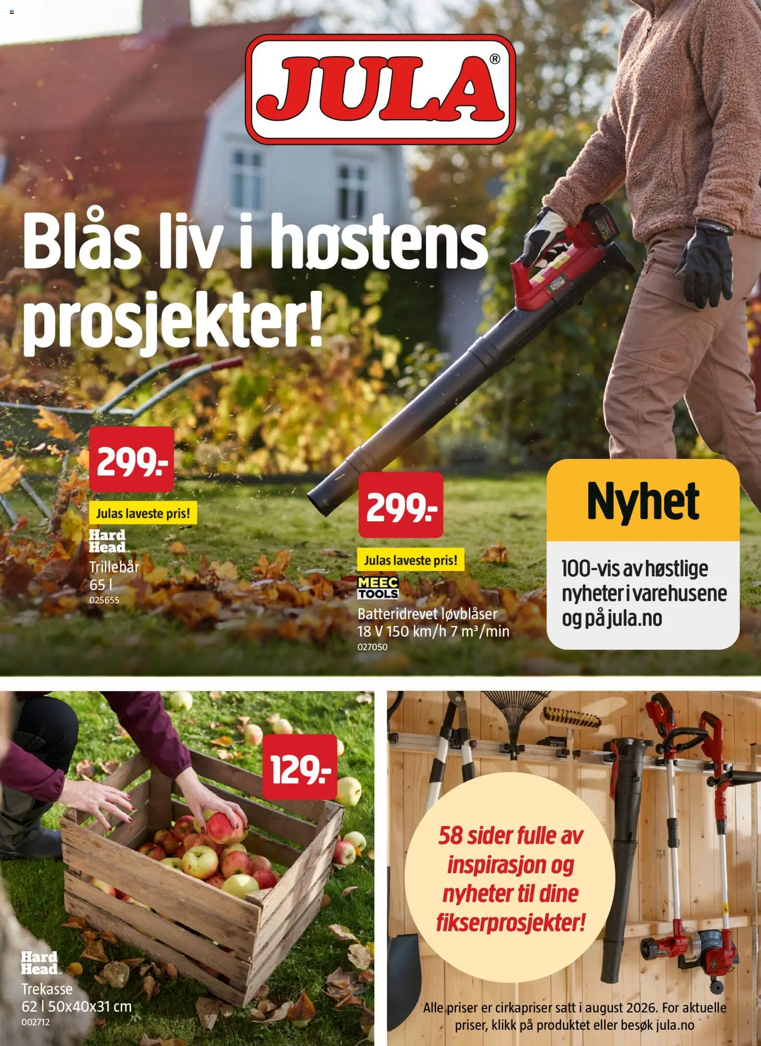 Forhåndsvis Jula kundeavis Utforsk vår høstkatalog 2026! fra butikk Jula gyldig fra 10/09/2026