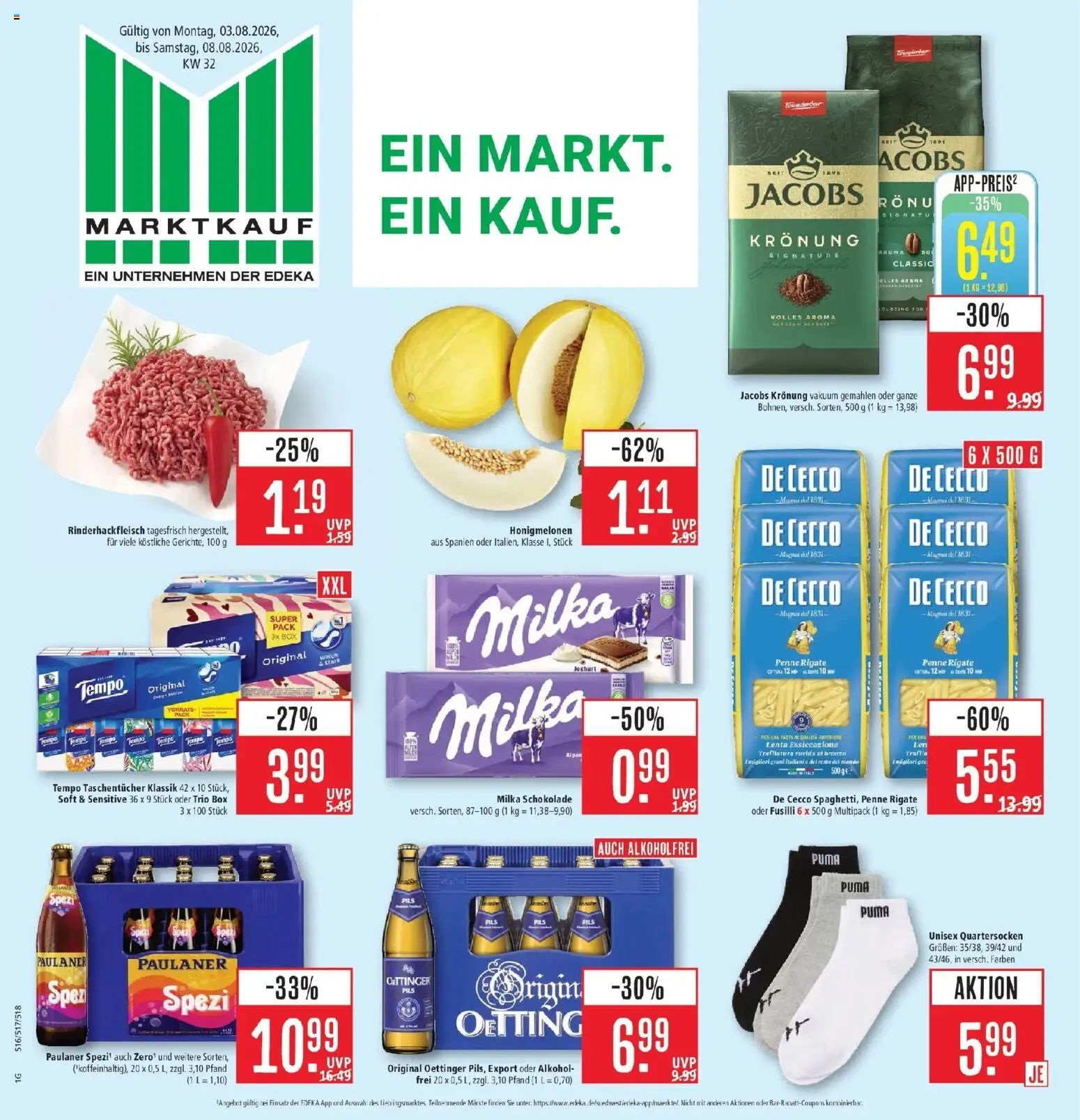 Vorschau von dem Prospekt des Geschäftes Marktkauf, gültig ab dem 03.08.2026