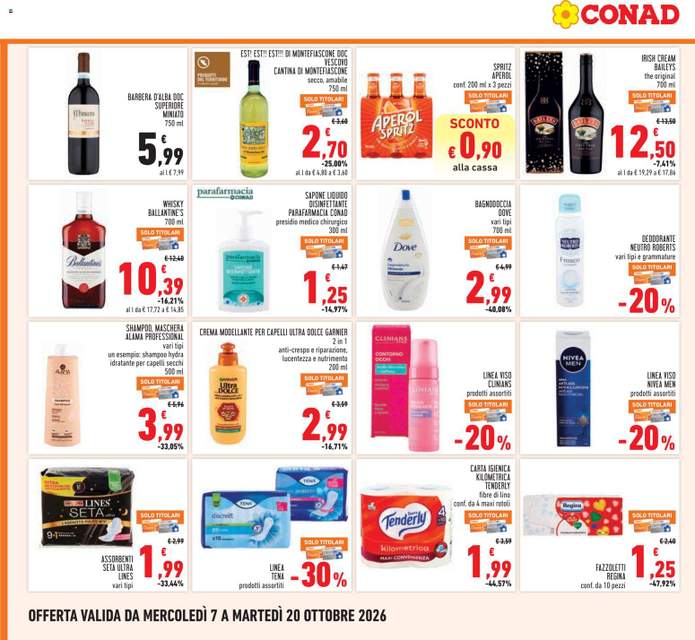 Nuovo volantino Conad dal 07/10
