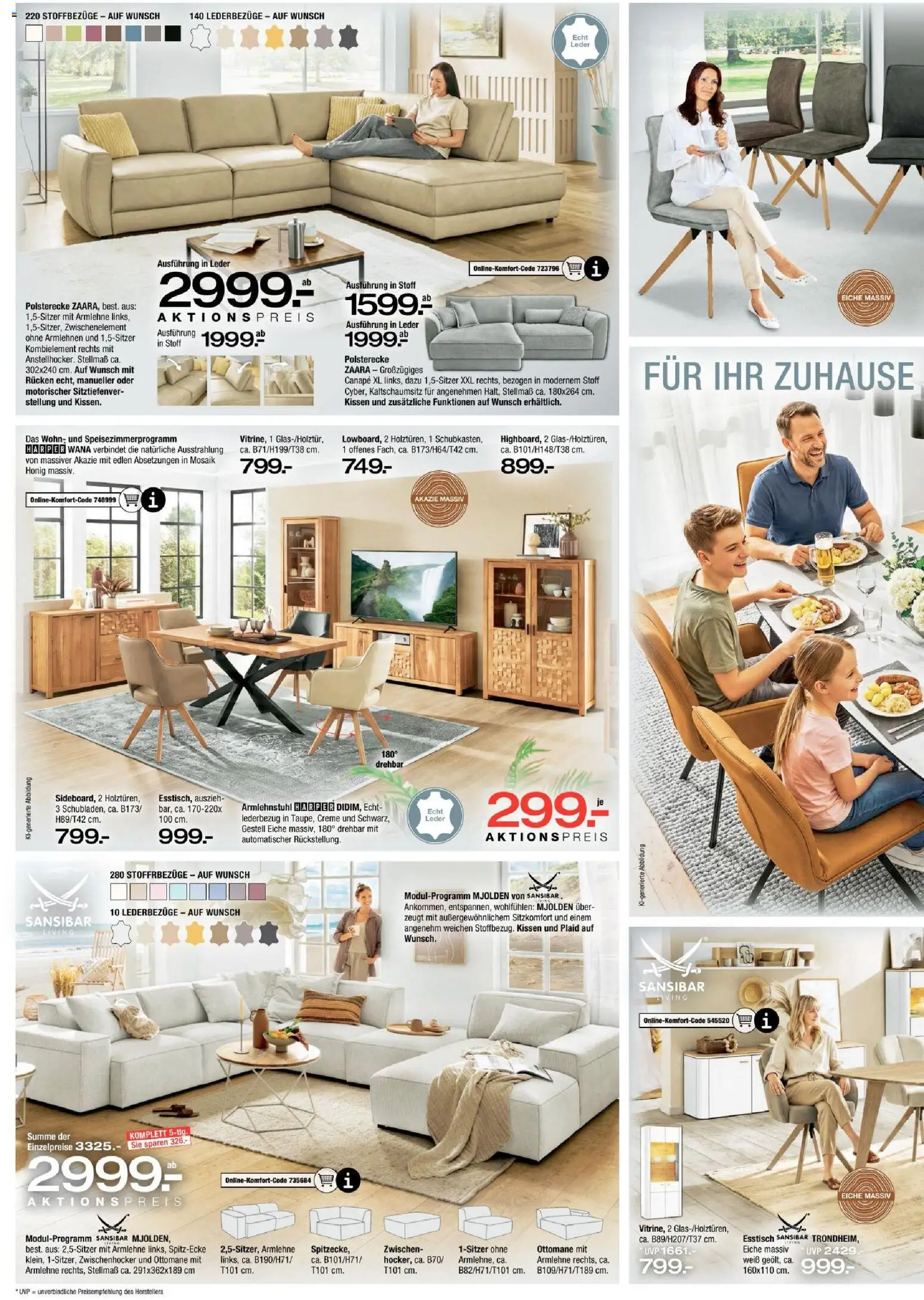 Vorschau von dem Prospekt des Geschäftes Ostermann, gültig ab dem 24.10.2026 - Esstisch, Kissen, Creme