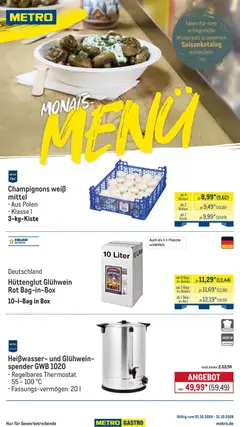 Vorschau von dem Prospekt des Geschäftes Metro, gültig ab dem 01.10.2026