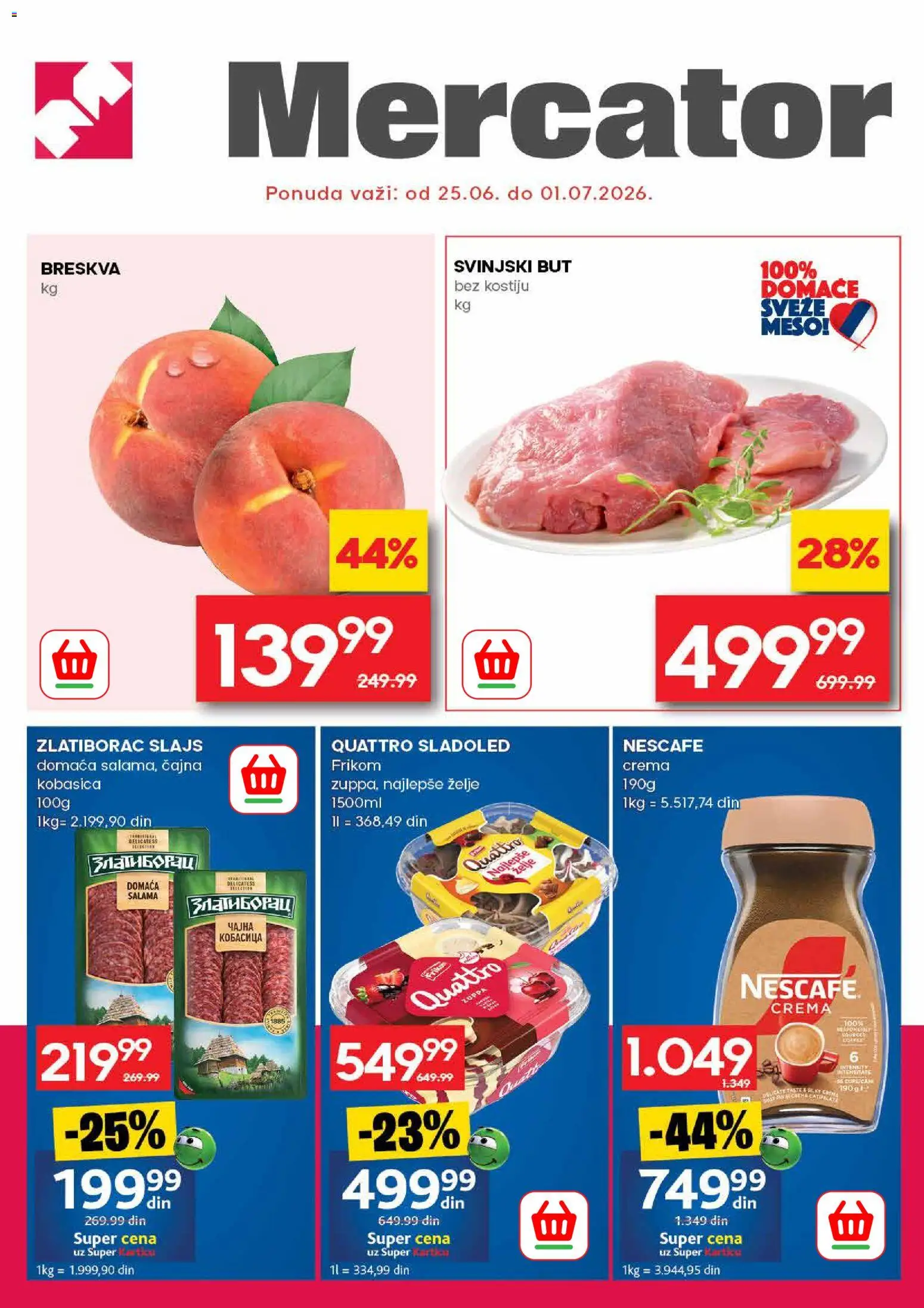 Pregled Mercator kataloga - važi od 25.06.2026
