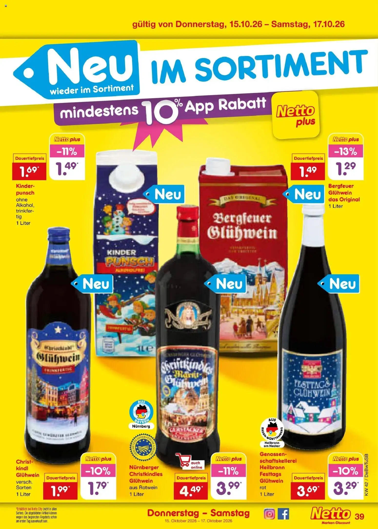 Vorschau von dem Prospekt des Geschäftes Netto Marken-Discount, gültig ab dem 12.10.2026 - Rotwein