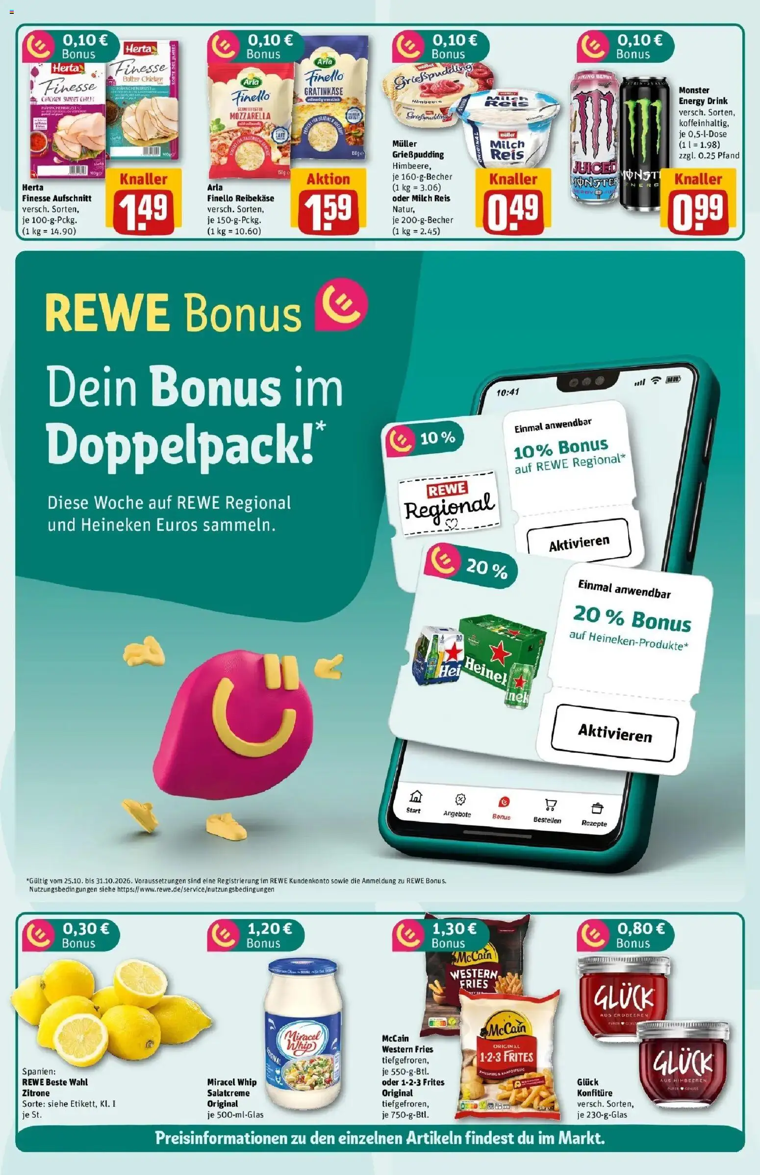 Vorschau von dem Prospekt des Geschäftes Rewe, gültig ab dem 26.10.2026