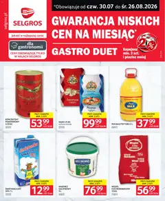 Pogląd gazetki "Selgros cash&carry gazetka - Gastro Duet" ze sklepu Selgros cash&carry ważnej od 30.07.2026