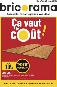 Prévisualisation de Bricorama catalogue du magasin Bricorama formulaire valide 17/06/2026