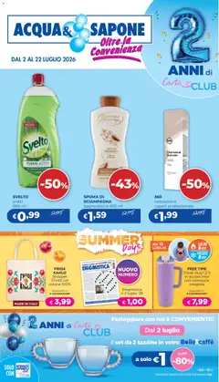 Anteprima dell'opuscolo Acqua e Sapone volantino 09/2026 dal negozio Acqua e Sapone valido da 02/07/2026