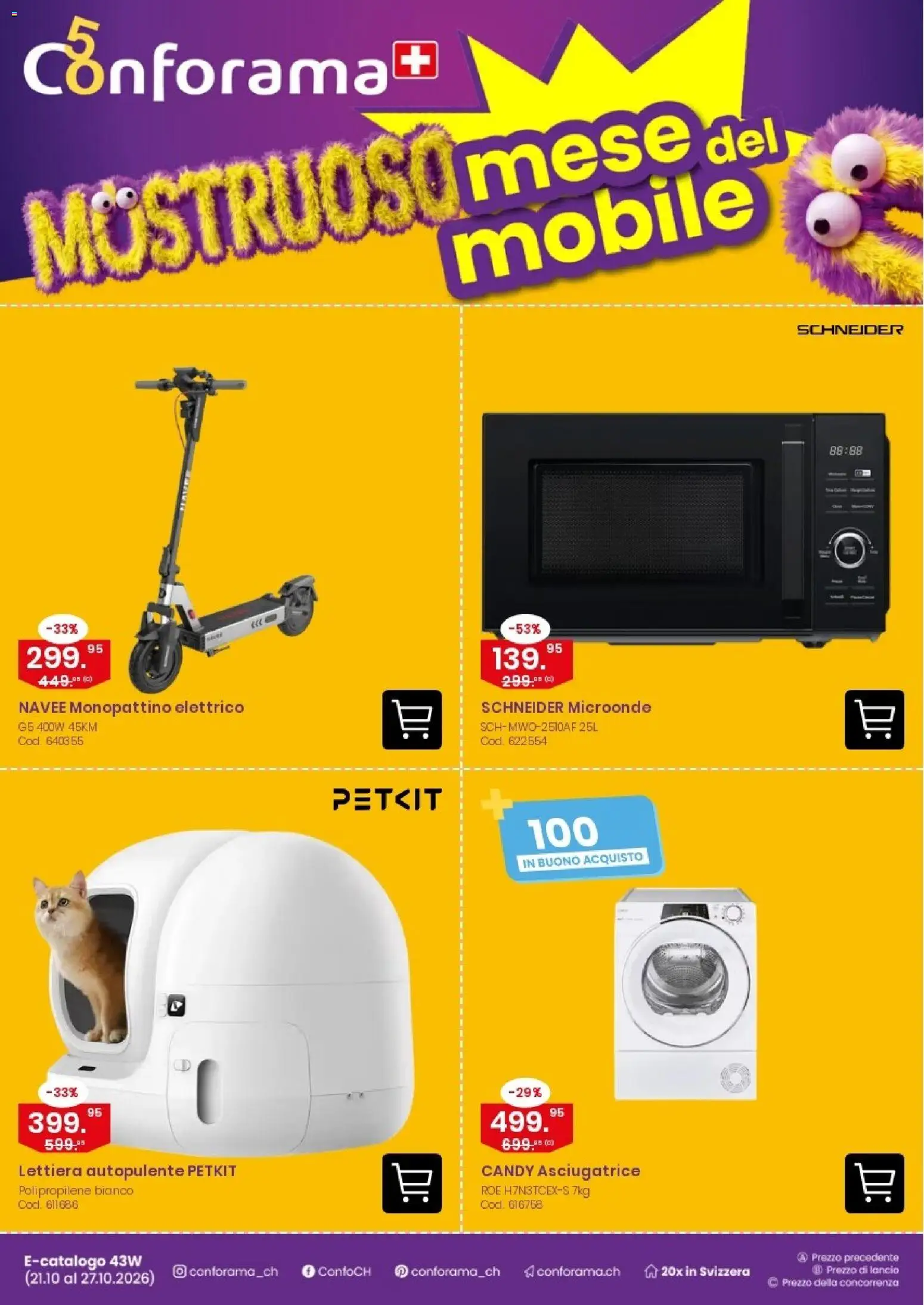 Vorschau des Merkblatts Conforama aktionen IT vom Shop Conforama gültig von 21.10.2026 bis 27.10.2026