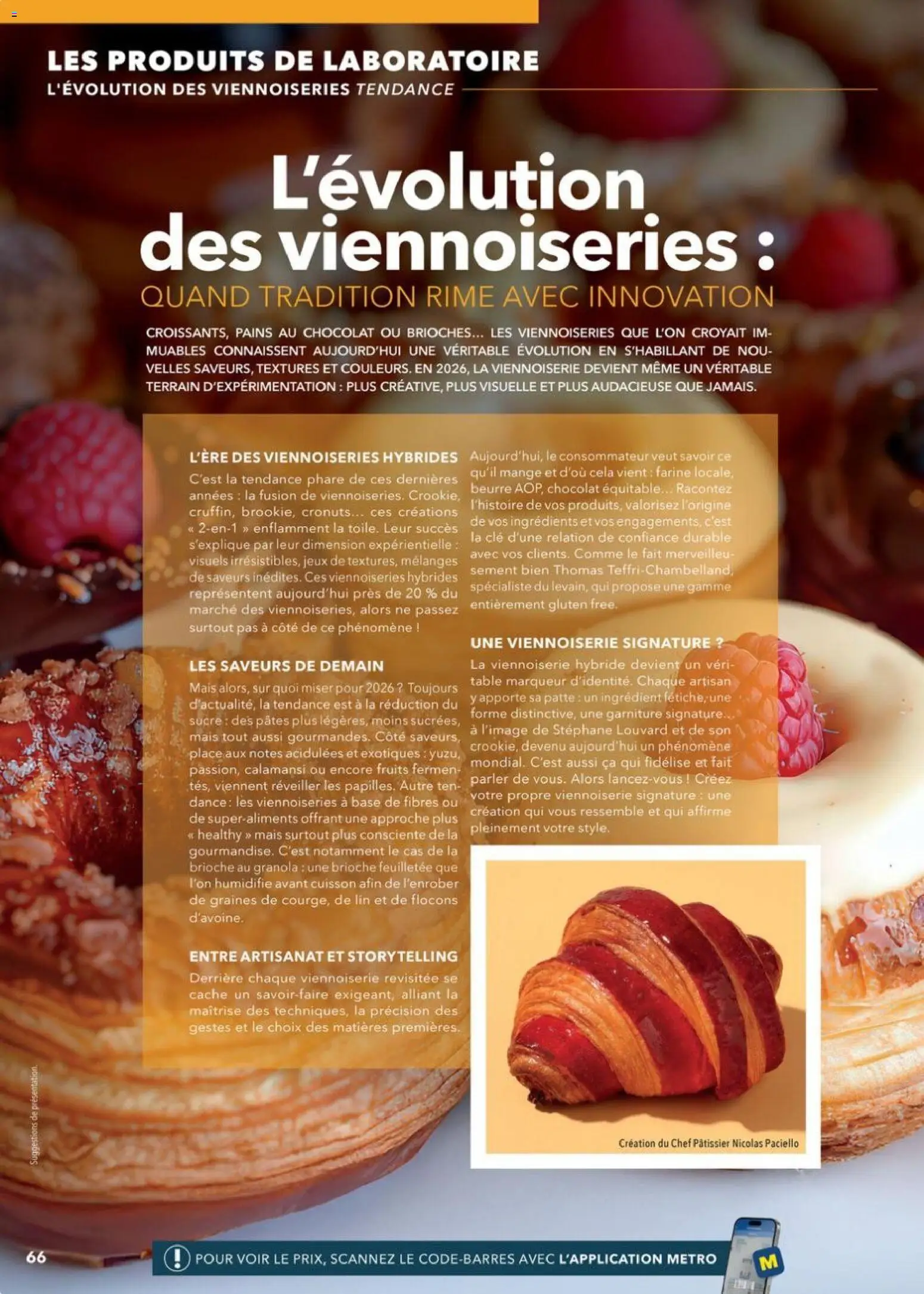 Prévisualisation de Boulangers Pâtissiers du magasin METRO formulaire valide 30/04/2026 - Clé, Beurre, Viennoiserie, Viennoiseries, Farine, Graines, Base, Ingrédients