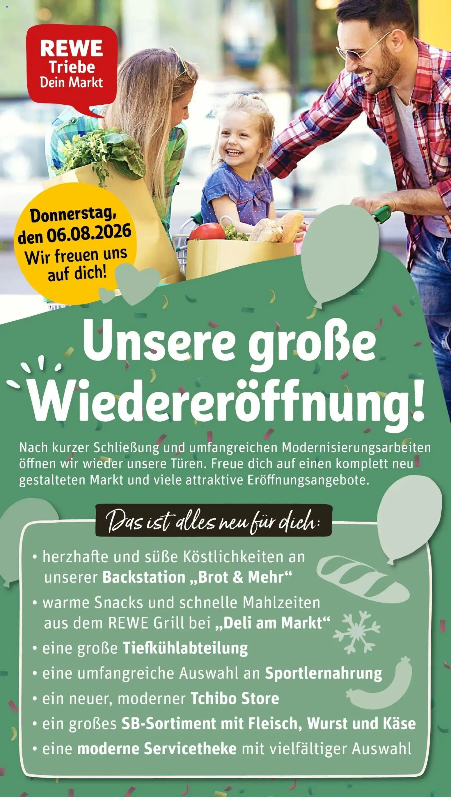 Vorschau von dem Prospekt des Geschäftes Rewe, gültig ab dem 03.08.2026