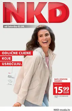 Pregled letka Katalog NKD trgovine NKD vrijedi od 02.04.2026