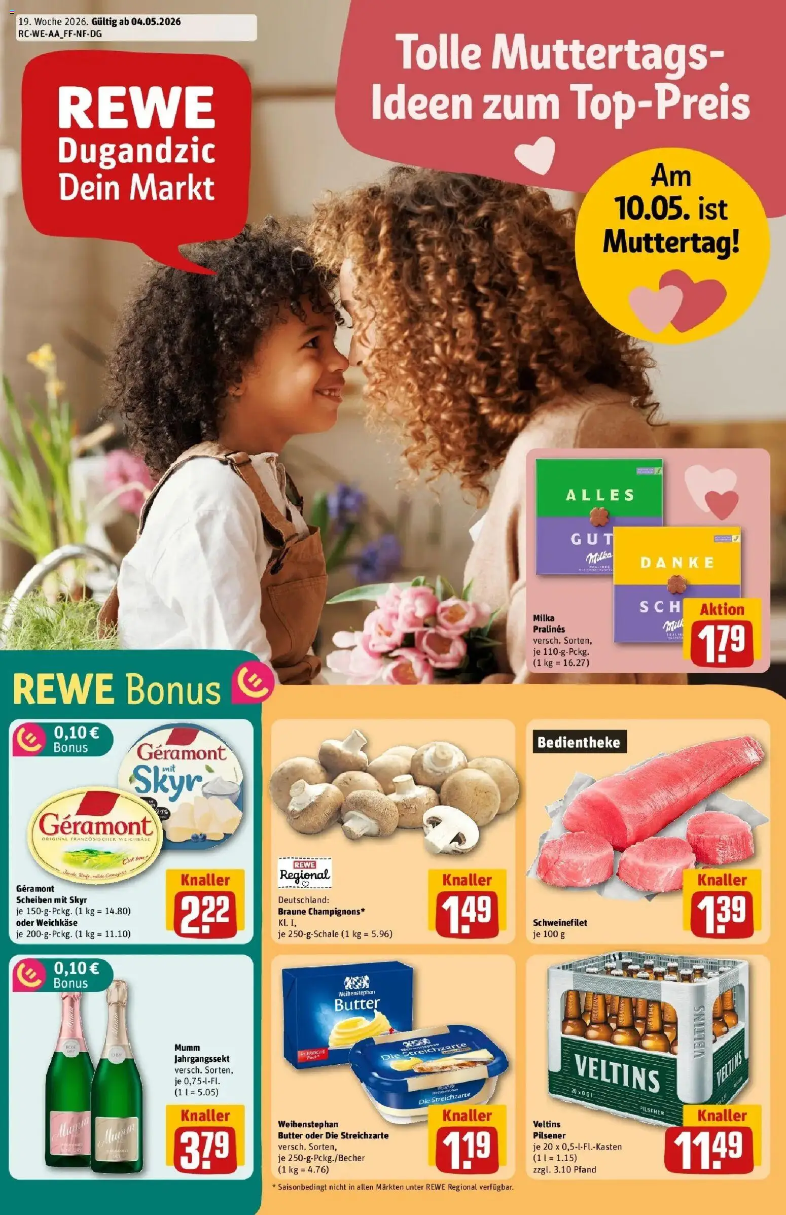 Vorschau von dem Prospekt des Geschäftes Rewe, gültig ab dem 04.05.2026