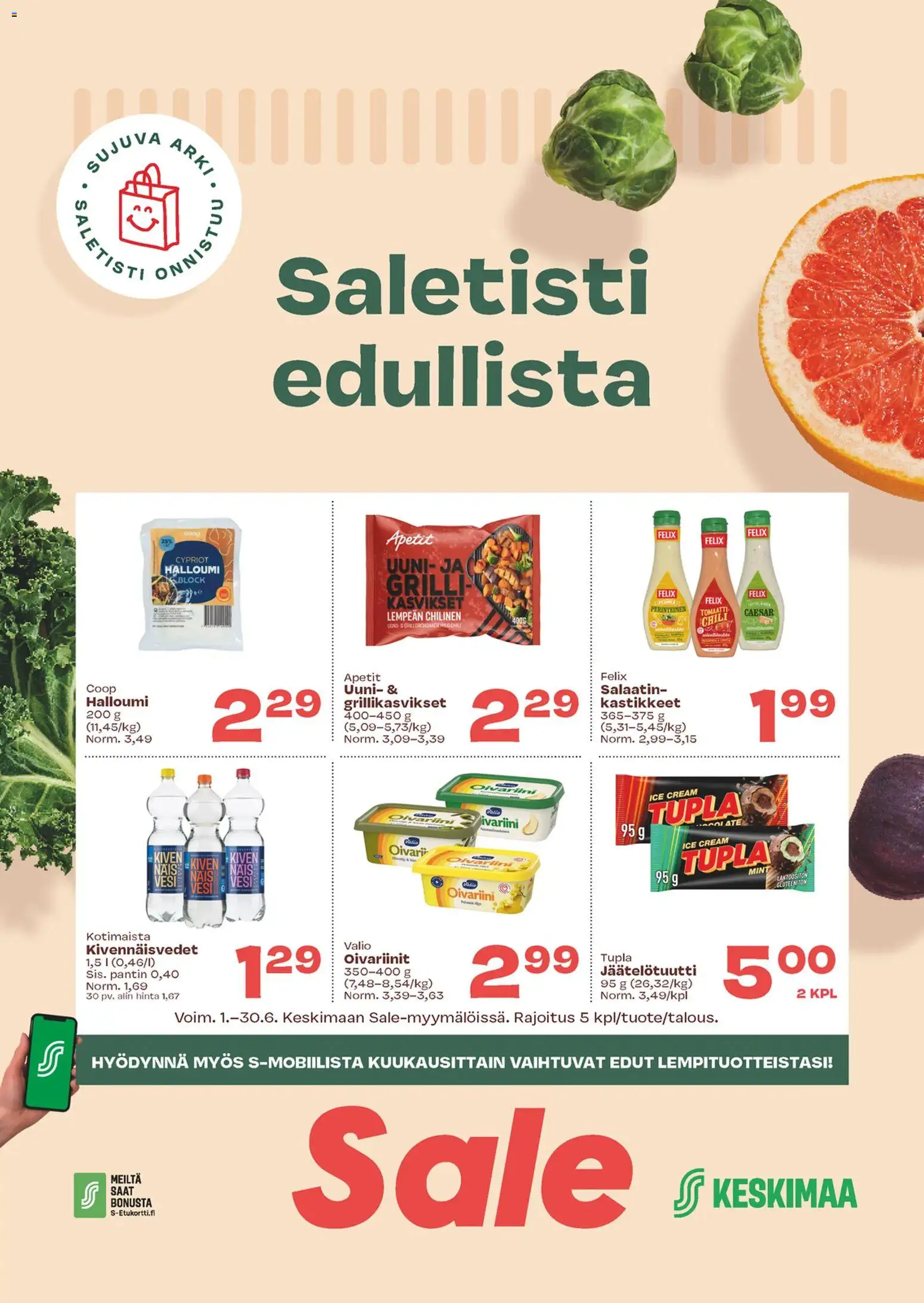 Kaupan Sale Sale tarjoukset esikatselu, voimassa 01/06/2026