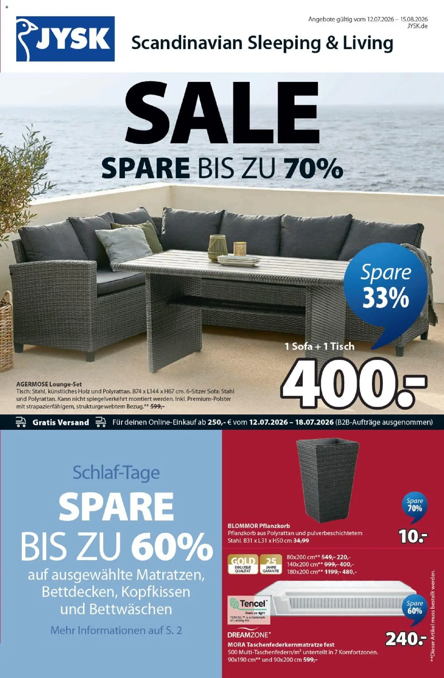 Vorschau von dem Prospekt des Geschäftes JYSK, gültig ab dem 12.07.2026