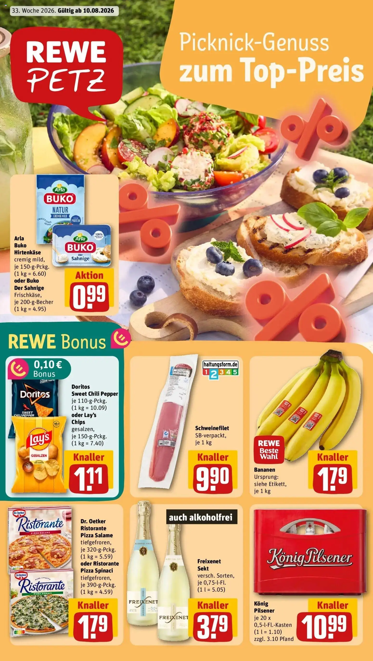 Vorschau von dem Prospekt des Geschäftes Rewe, gültig ab dem 10.08.2026