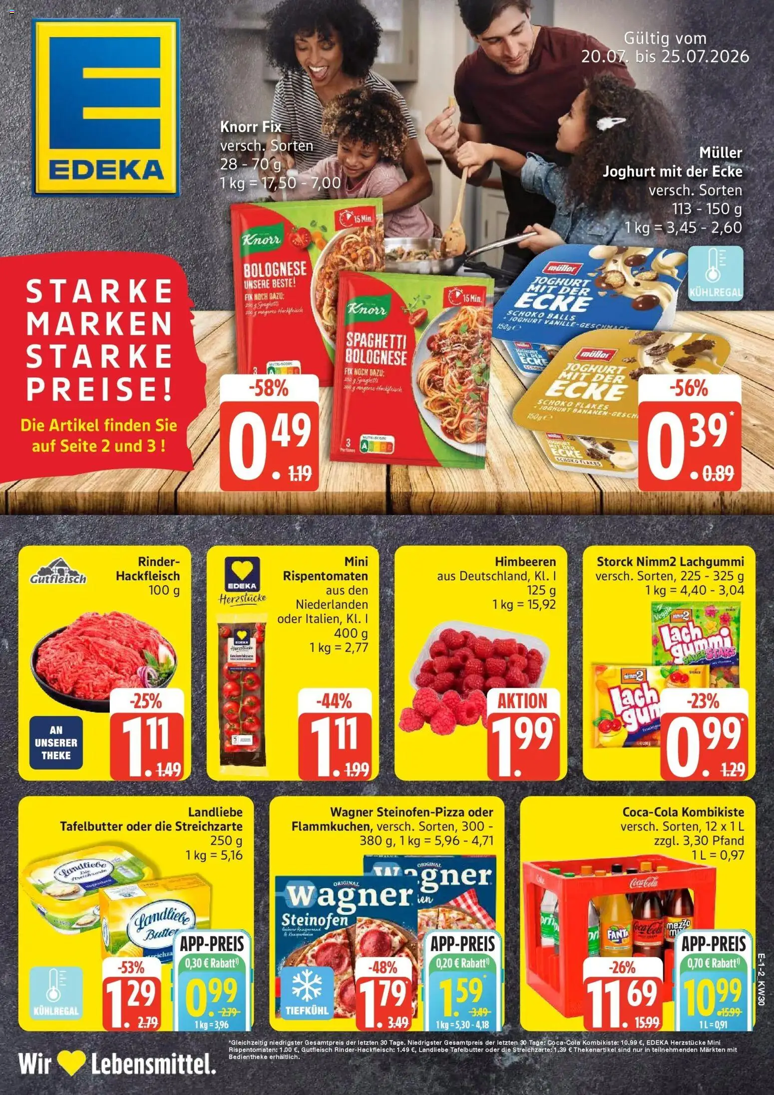 Vorschau von dem Prospekt des Geschäftes Edeka, gültig ab dem 20.07.2026