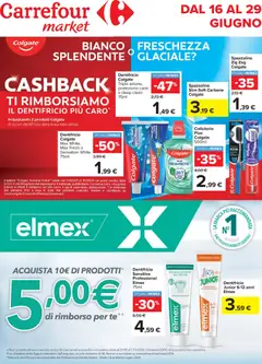 Anteprima dell'opuscolo Carrefour volantino Market Cashback dal negozio Carrefour valido da 16/06/2026
