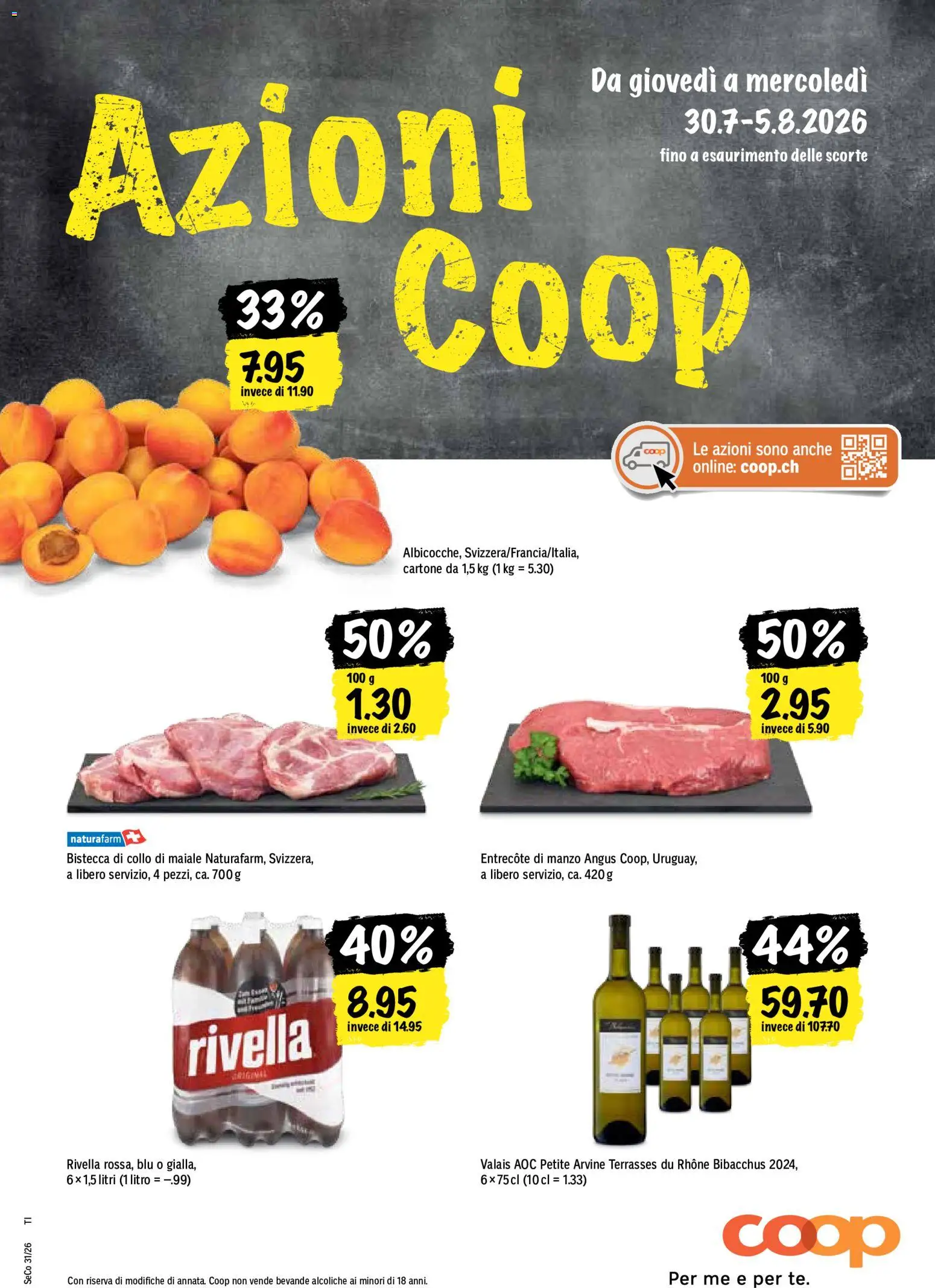Vorschau des Merkblatts Coop aktionen IT vom Shop Coop gültig von 30.07.2026 bis 05.08.2026