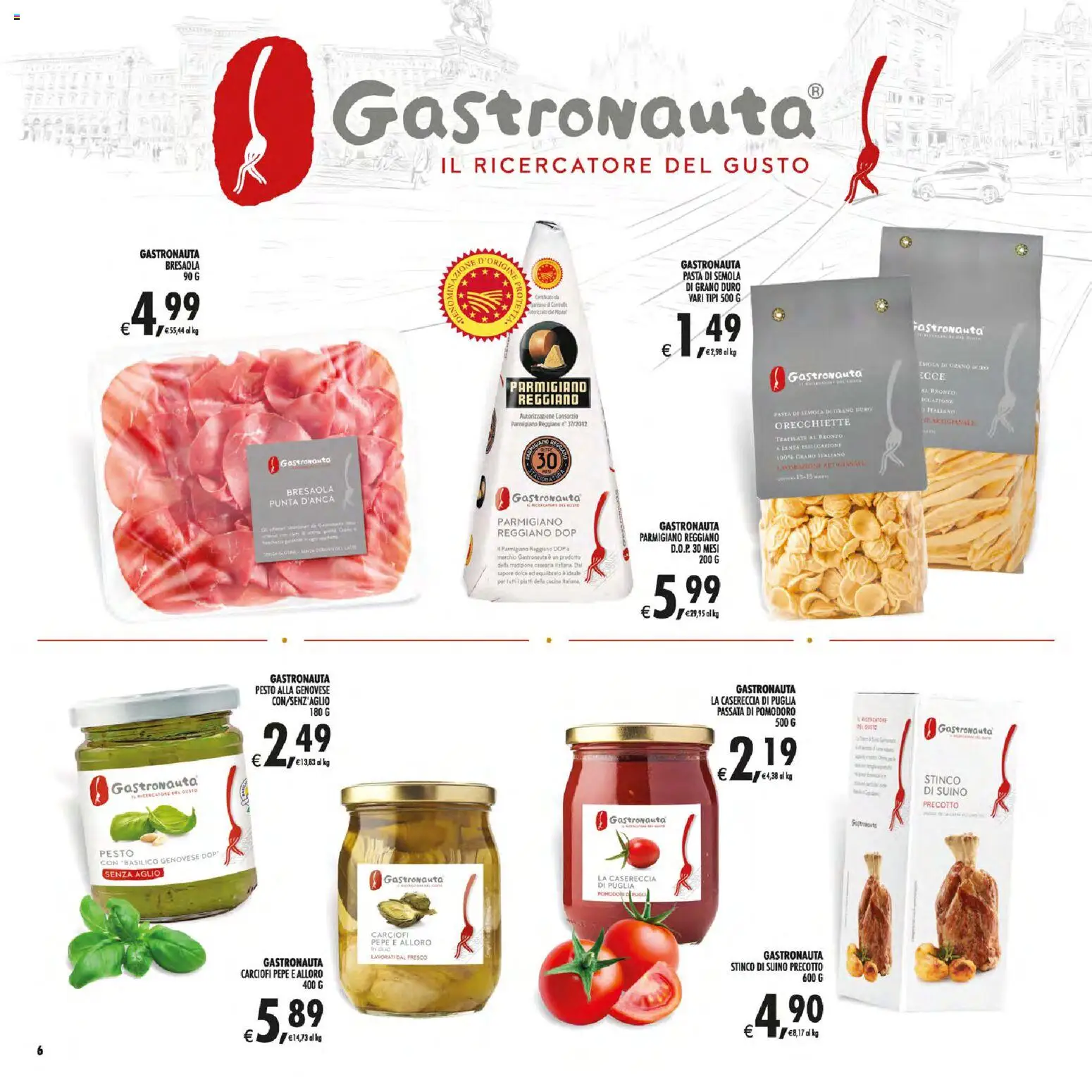 Anteprima dell'opuscolo Decò volantino Gourmet Sicilia dal negozio Decò valido da 01/09/2026 - Pepe, Pomodoro, Basilico, Pesto, Orecchiette, Suino, Parmigiano, Passata di pomodoro