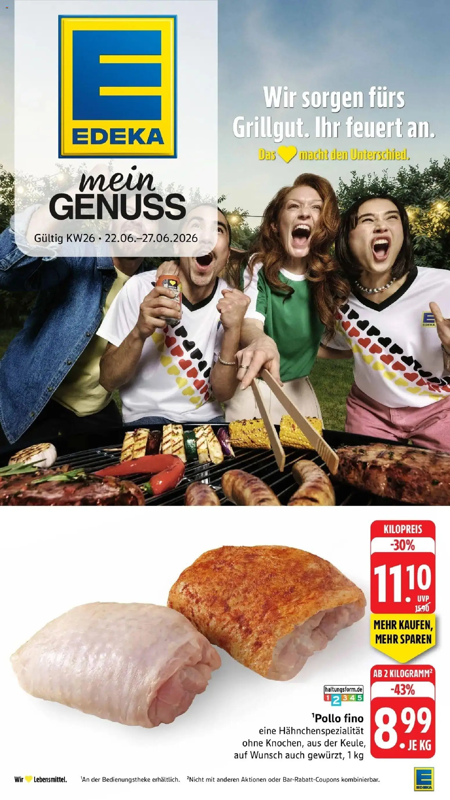 Vorschau von dem Prospekt des Geschäftes Edeka, gültig ab dem 22.06.2026