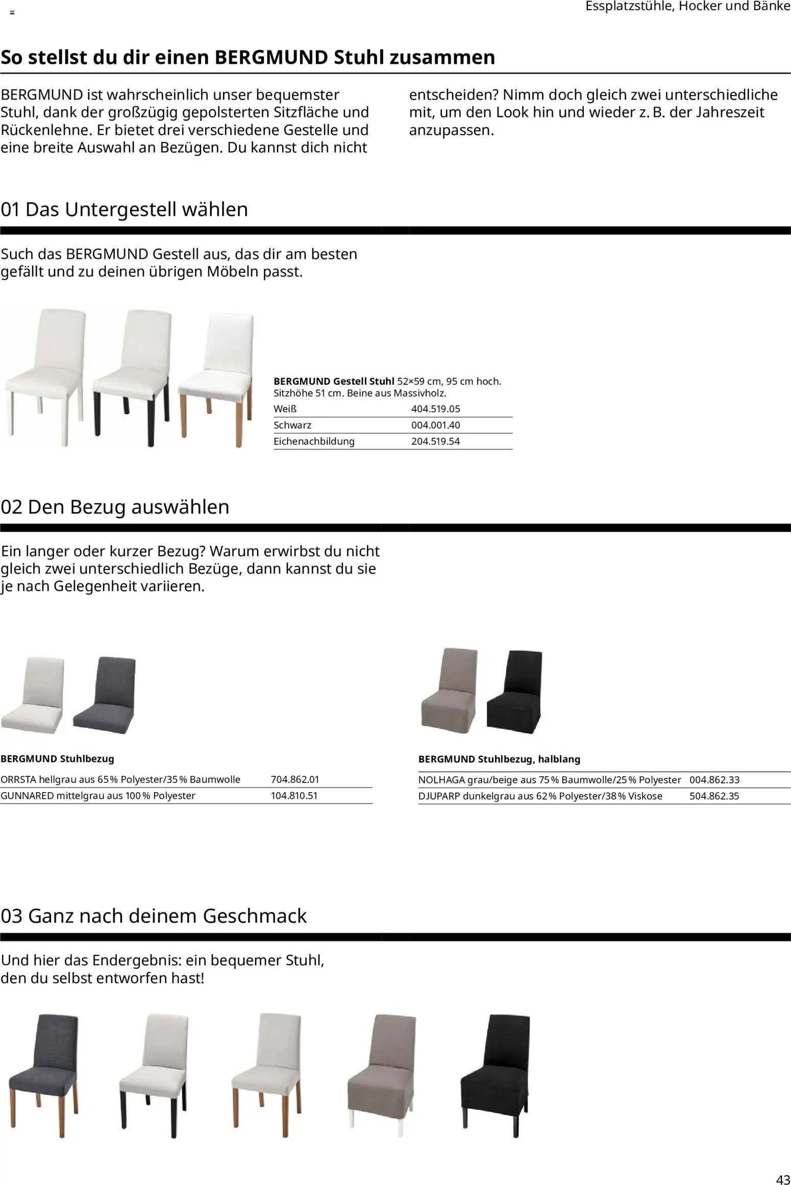 Vorschau von dem Prospekt des Geschäftes Ikea, gültig ab dem 11.09.2026 - Stuhl, Hocker