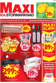 Förhandsgranska reklamblad ICA Maxi erbjudanden från butik ICA Maxi gäller från 28/09/2026