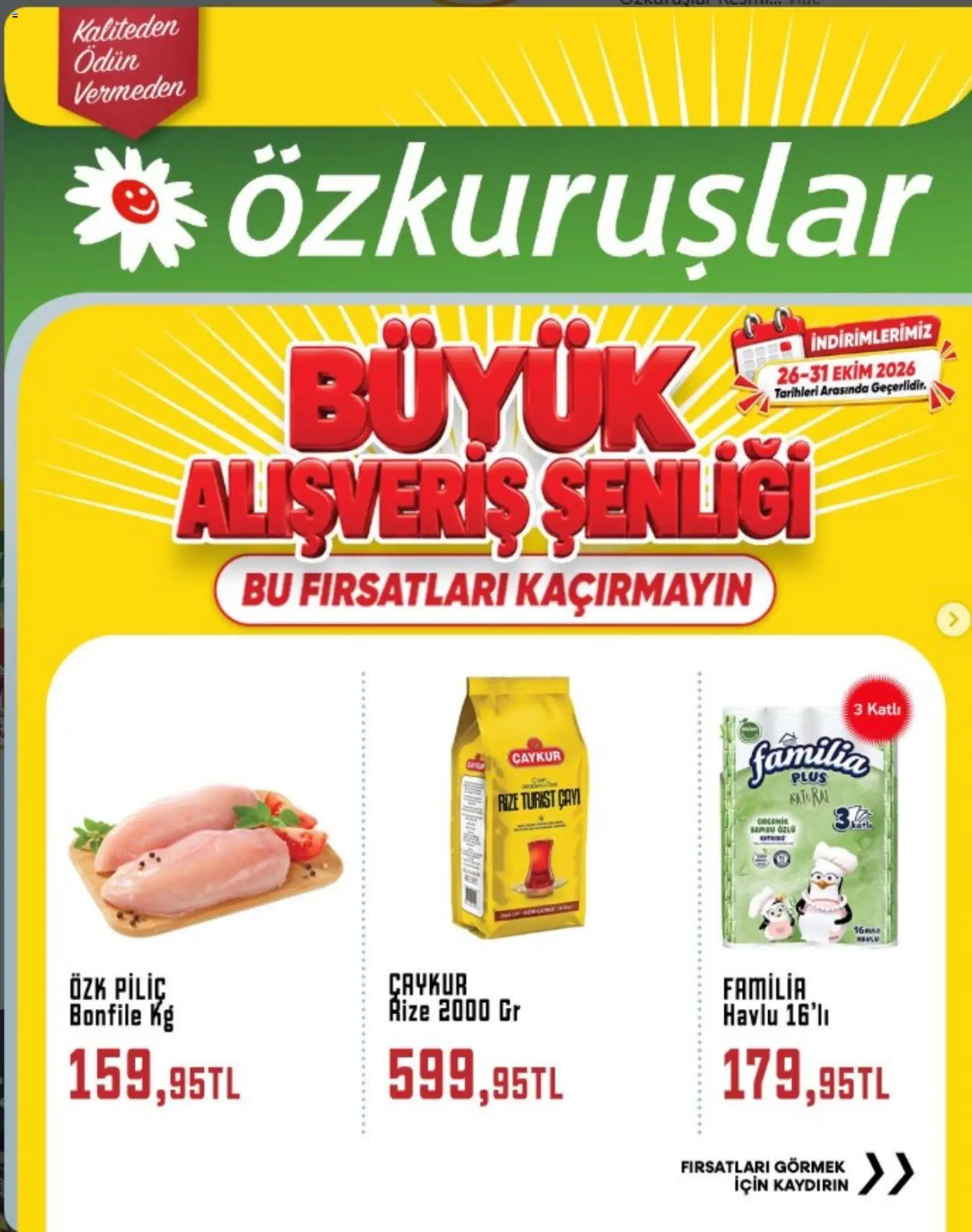 Özkuruşlar Özkuruşlar Katalog 26.10.2026 - Broşürünün önizlemesi