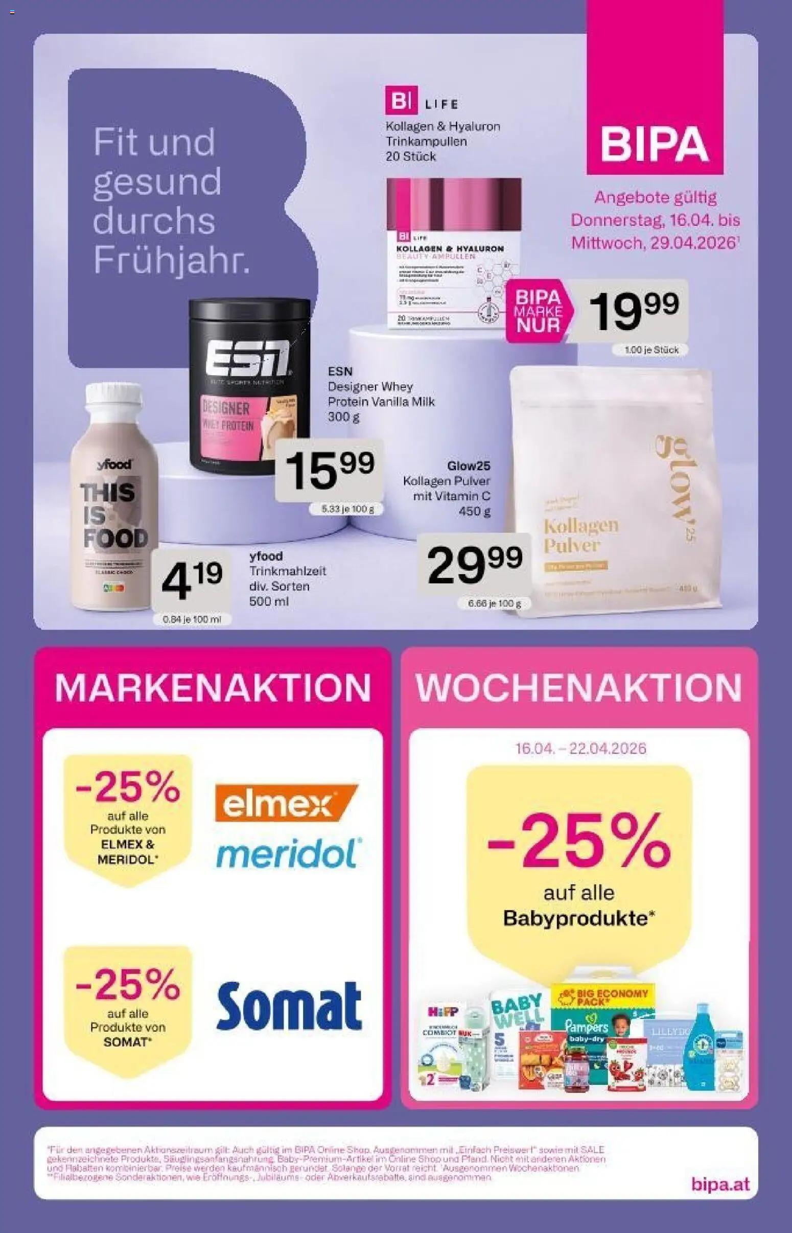 Vorschau der Angebote: Bipa Bipa Flugblatt gültig ab 16.04.2026 - Pampers