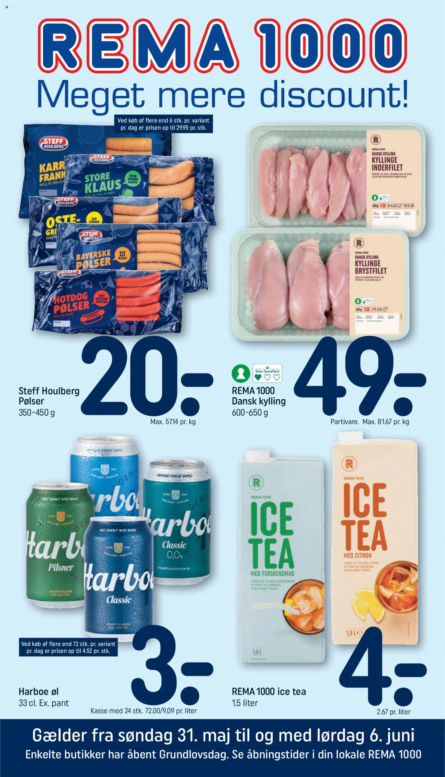 Eksempel på tilbudsavis Rema 1000 Tilbudsavis 23 fra butik Rema 1000 gyldig fra 31/05/2026