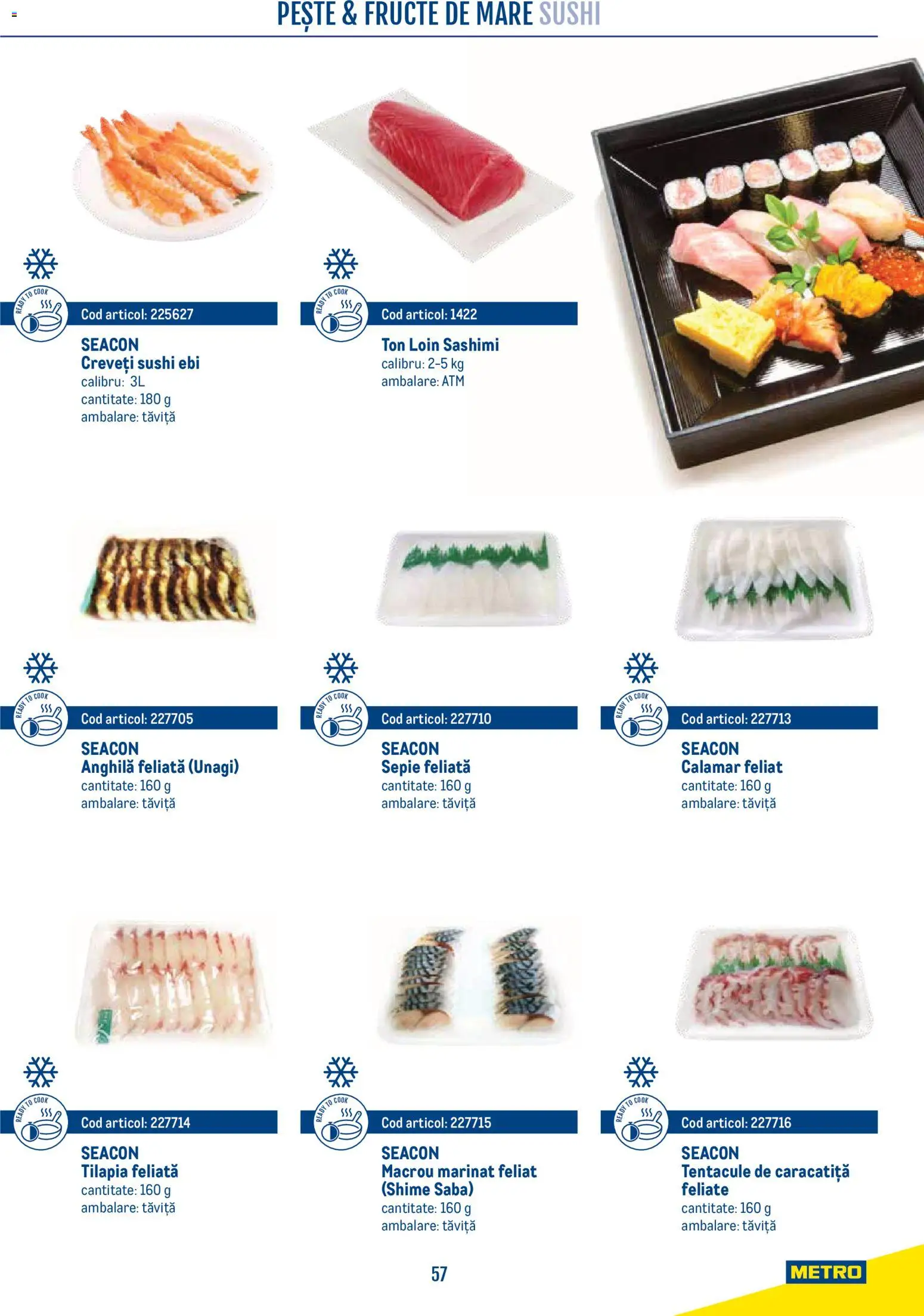 Previzualizarea de cataloage: Metro Metro Catalog Smart Chef valabil de la 21.04.2026 - Sushi, Fructe De Mare, Fructe, Pește, Macrou