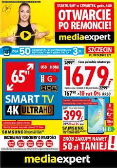 Pogląd gazetki "Mediaexpert promocje - Otwarcie po remoncie Szczecin" ze sklepu Mediaexpert ważnej od 20.08.2026