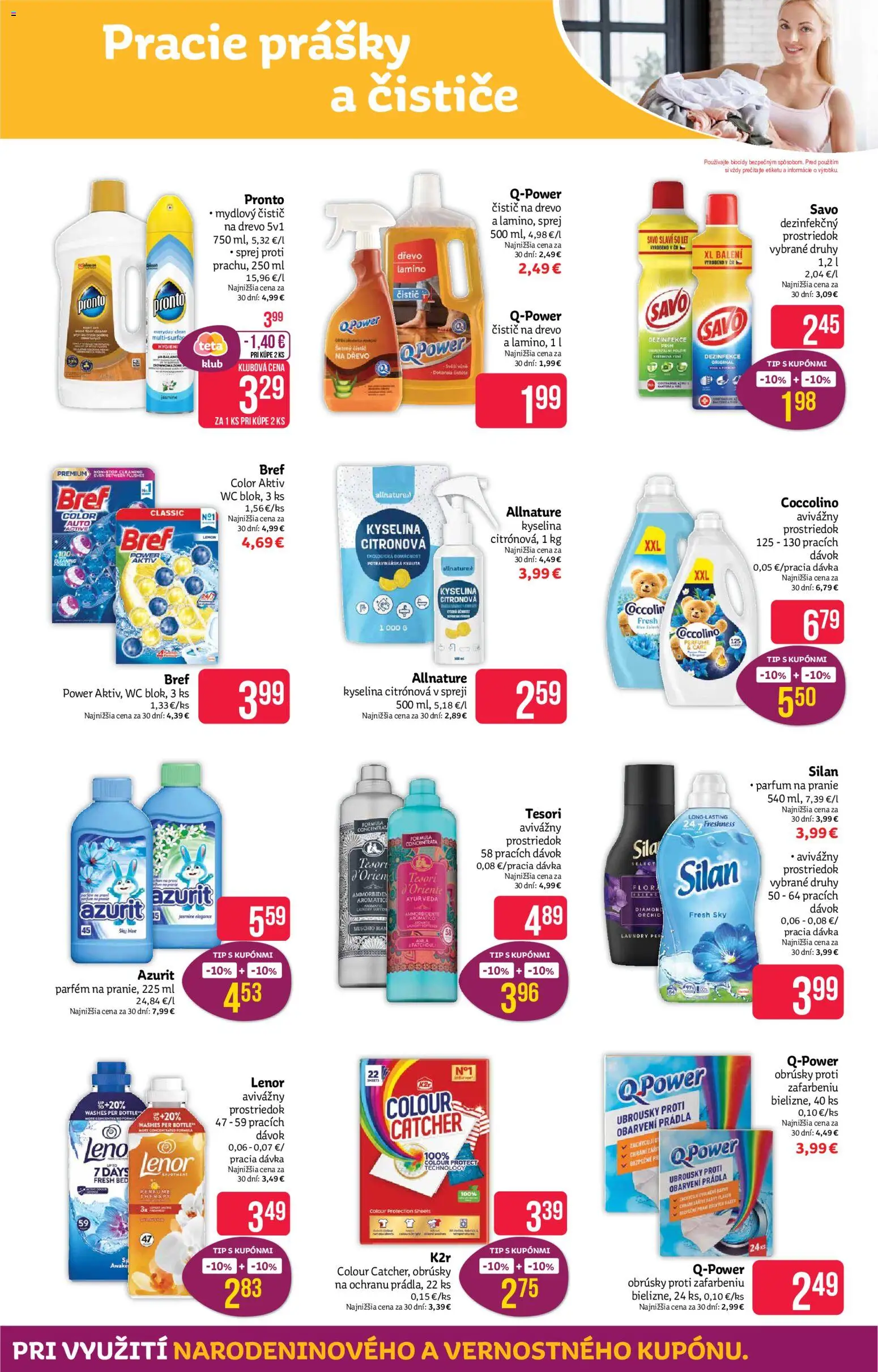 Náhľad Teta drogerie letáku platného od 12.10.2026 - Wc, Flora, Parfém, Moet, Savo, Coccolino, Lenor, Silan