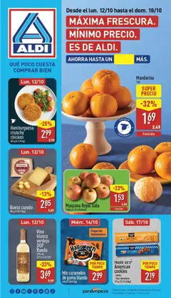 Vista previa del folleto de la tienda Aldi válido desde el 12/10/2026 