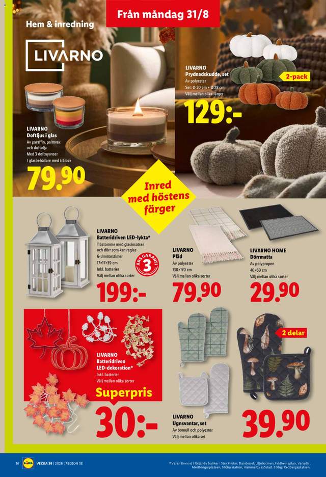 Nytt Lidl reklamblad från 31/08