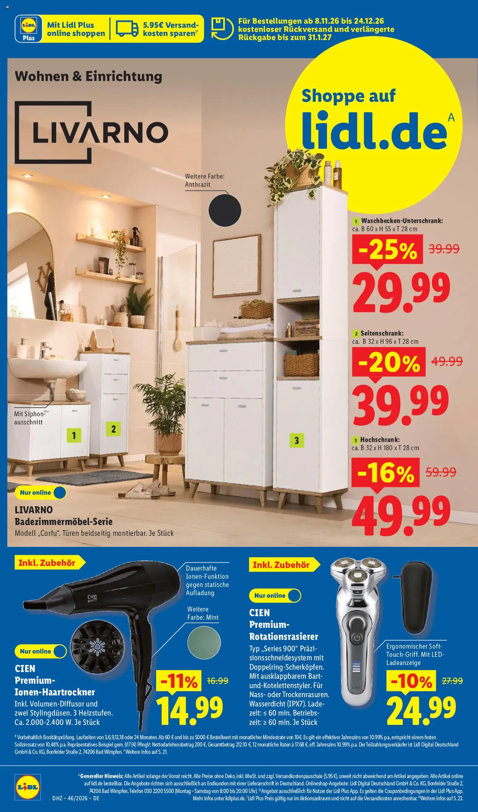 Vorschau von dem Prospekt des Geschäftes Lidl, gültig ab dem 09.11.2026