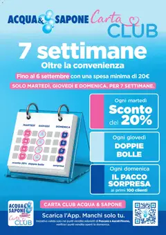 Anteprima dell'opuscolo Acqua e Sapone volantino Pescara e Ascoli Piceno dal negozio Acqua e Sapone valido da 14/07/2026