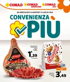 Anteprima dell'opuscolo Conad volantino Convenienza Più Lazio dal negozio Conad valido da 08/07/2026