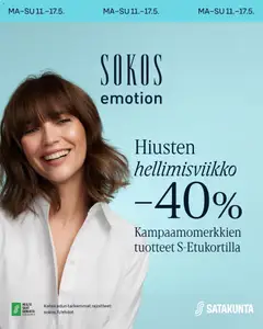 Kaupan Sokos Sokos tarjoukset - Hiusten Helliminen esikatselu, voimassa 11/05/2026