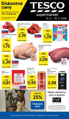 Náhľad Tesco letáku platného od 13.05.2026